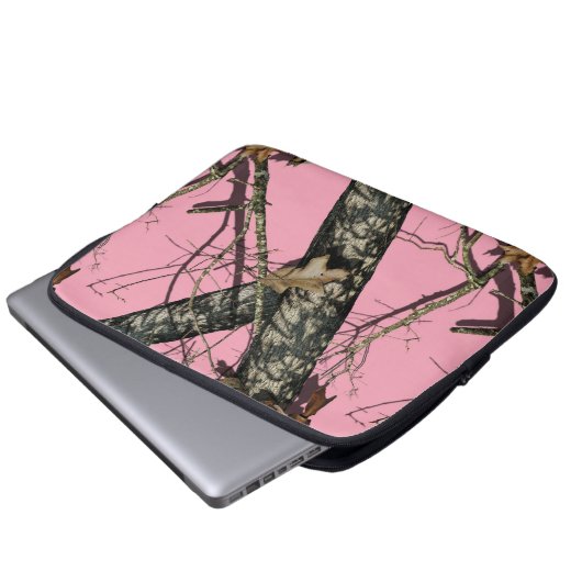 Rosa Tarnung Laptopschutzhülle (Vorne Knopf)