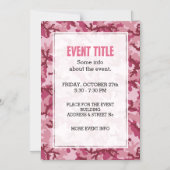 Rosa Tarnung Magneteinladung (Vorderseite)