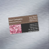 Rosa Tarnung Magnetische Visitenkarte (Beispiel)