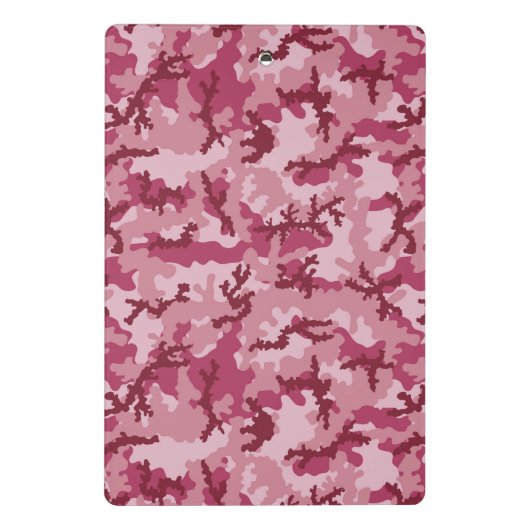 Rosa Tarnung Mini Klemmbrett (Rückseite)