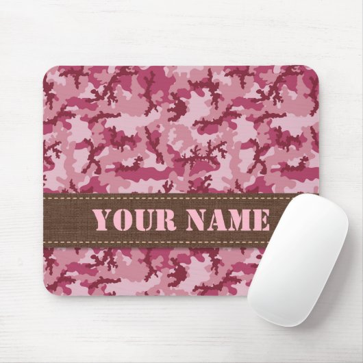 Rosa Tarnung Mousepad (Mit Mouse)