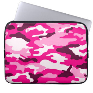 Rosa Tarnung  Neopren-Laptop Laptopschutzhülle