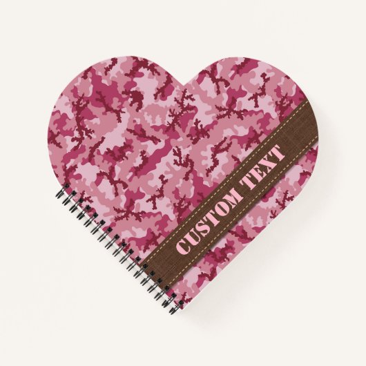 Rosa Tarnung Notizblock (Vorderseite)