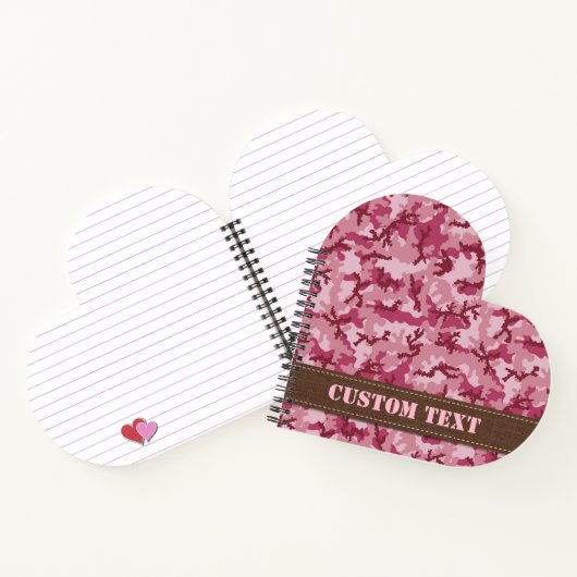 Rosa Tarnung Notizblock (Innenseite)