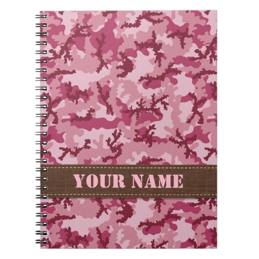 Rosa Tarnung Notizblock (Vorderseite)