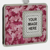 Rosa Tarnung Rahmen-Ornament Silber (Rechts)