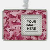 Rosa Tarnung Rahmen-Ornament Silber (Vorderseite)