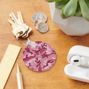 Rosa Tarnung Schlüsselanhänger