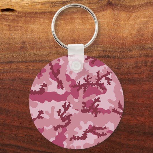 Rosa Tarnung Schlüsselanhänger (Vorderseite)