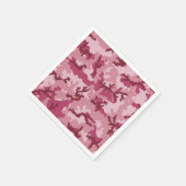 Rosa Tarnung Serviette (Ecke)