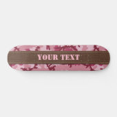 Rosa Tarnung Skateboard (Horizontal)