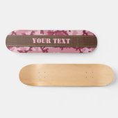 Rosa Tarnung Skateboard (Horizontal)