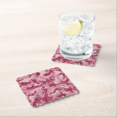 Rosa Tarnung Untersetzer (Vor Ort)