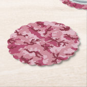 Rosa Tarnung Untersetzer (angewinkelt)