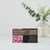 Rosa Tarnung Visitenkarte (Stehend Vorderseite)