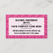 Rosa Tarnungs-Camouflage-Muster Visitenkarte (Vorderseite)