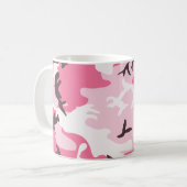 Rosa Tarnungs-Tasse Kaffeetasse (Vorderseite Links)