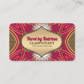 Rosa Tarot Reader Visitenkarte (Vorderseite)