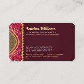 Rosa Tarot Reader Visitenkarte (Rückseite)