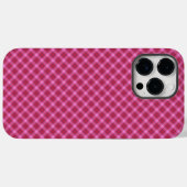 Rosa Tartan Case-Mate iPhone Hülle (Rückseite (Horizontal))