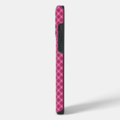 Rosa Tartan iPhone Hülle (Linke Seite)