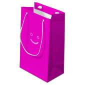 Rosa Tasche Kleine Geschenktüte (Rückseite Schrägansicht)