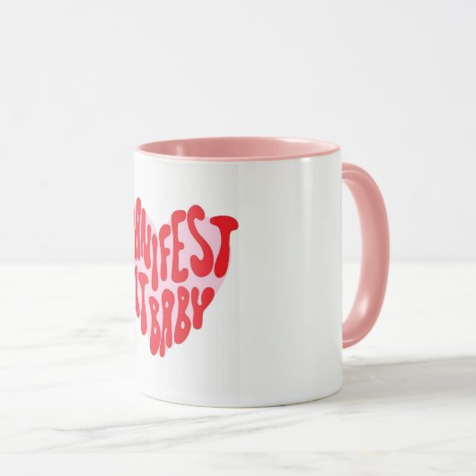 rosa Tasse (VorderseiteRechts)