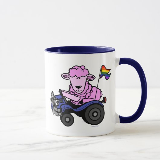 Rosa Tasse der Schaf-08 (Rechts)
