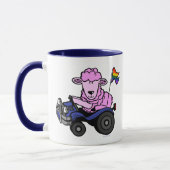 Rosa Tasse der Schaf-08 (Links)