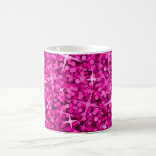 Rosa Tasse des Glitz