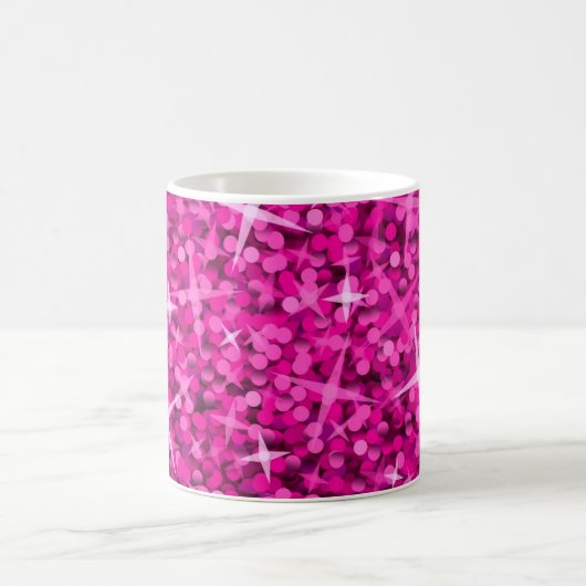 Rosa Tasse des Glitz (Mittel)