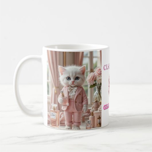 Rosa Tasse - Glam Meow Lola (Links)