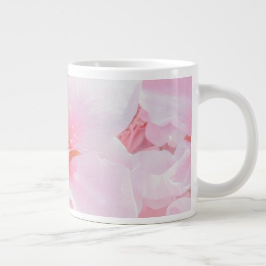 Rosa Tasse | Keramik niedlich rosa Blume (Rechts)