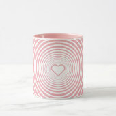 Rosa Tasse mit Herz - Liebe Geschenk (Zentrum)
