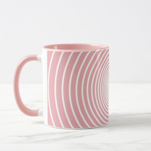 Rosa Tasse mit Herz - Liebe Geschenk (Links)