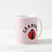 Rosa Tasse mit Ladybug für die Oma (VorderseiteRechts)