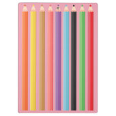 Rosa Tastatur, Maus und Stift Klemmbrett (Rückseite)