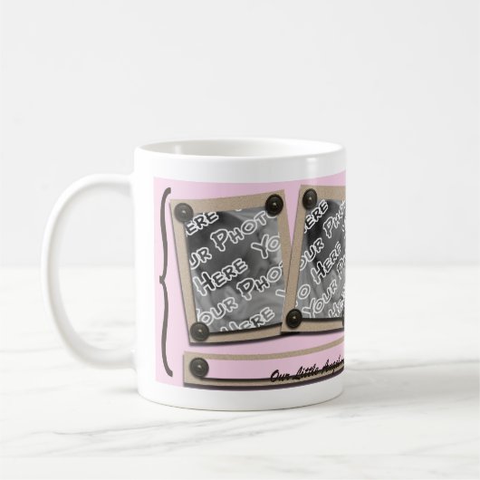 Rosa Tasten und Klammern Tasse (Links)