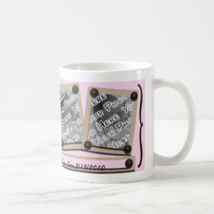 Rosa Tasten und Klammern Tasse