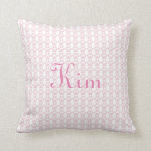 Rosa Tatzen-Druck-personalisiertes Kissen