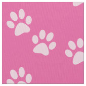 Rosa Tatzen-Drucke Stoff (Nahaufnahme)