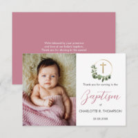 Rosa Tauf-Foto Baby Mädchen Christening