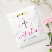 Rosa Taufe Christening Naming Cross Geschenktütchen (Versiegelt)