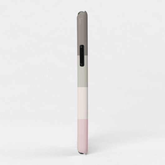 Rosa Taupe Creme Farbblock Blumenmonogramm Case-Mate iPhone Hülle (Hinten/Rechts)