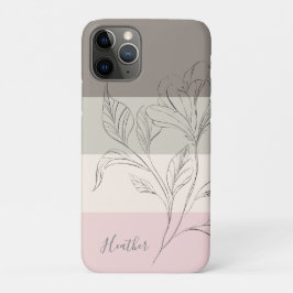 Rosa Taupe Creme Farbblock Personalisiert Case-Mate iPhone Hülle