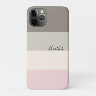 Rosa Taupe Creme Farbblock Personalisiert Case-Mate iPhone Hülle