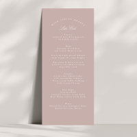 Rosa Taupe Klassische Kalligrafie Formal Hochzeit