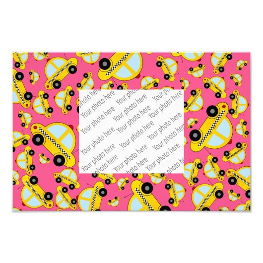 Rosa Taximuster Fotodruck (Vorne)