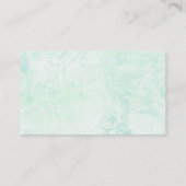 Rosa Teacup und Viktorianischer Vorsitz Visitenkarte (Rückseite)