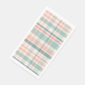 Rosa Teal Karo-Ostern-Papier-Gästetücher Serviette (Ecke)